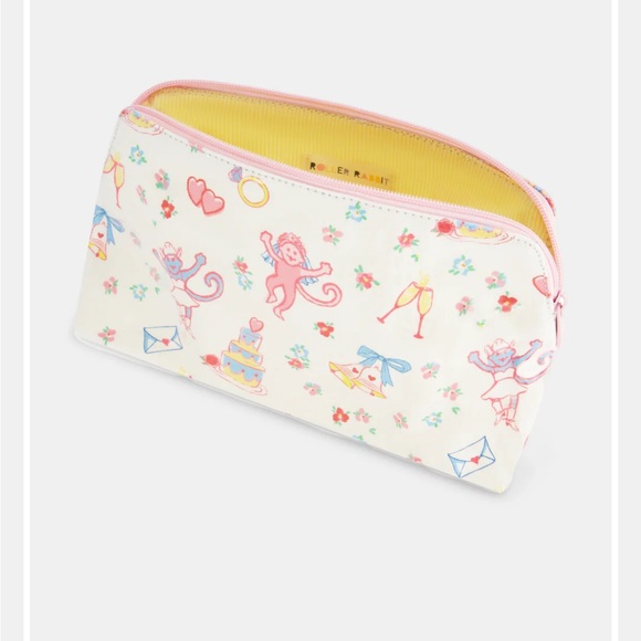 Roller Rabbit Monkey Said Yes Makeup Bag - Picture 2 of 3